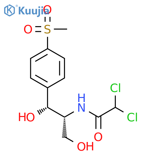 acetamide, 2,2-dichloro-n-(.beta.-hydroxy-.alpha.-(hydroxymethyl)-p-(methylsulfonyl)phenethyl)-,d-threo-(+) structure