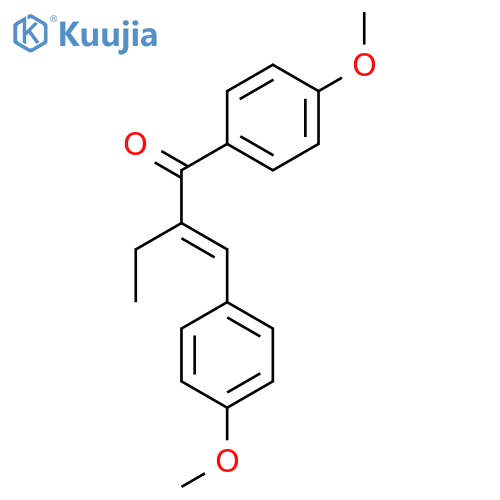 α-Ethyl-4,4'-dimethoxychalcone structure