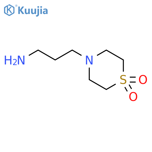 4-(3-aminopropyl)-1λ?-thiomorpholine-1,1-dione structure