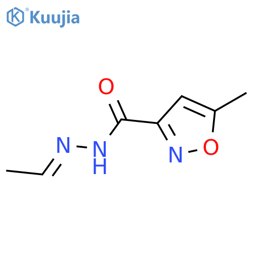 3-Isoxazolecarboxylicacid, 5-methyl-, 2-ethylidenehydrazide structure