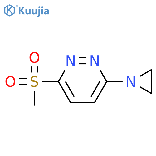 3-(aziridin-1-yl)-6-methylsulfonylpyridazine structure