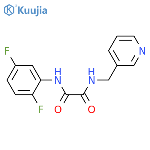 N-(2,5-difluorophenyl)-N'-(pyridin-3-yl)methylethanediamide structure