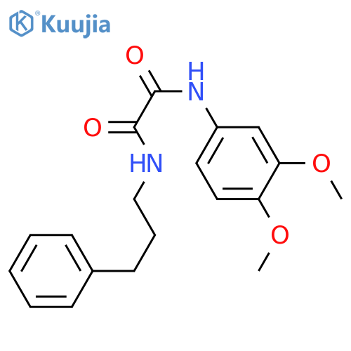 N-(3,4-dimethoxyphenyl)-N'-(3-phenylpropyl)ethanediamide structure
