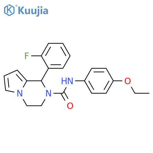 N-(4-ethoxyphenyl)-1-(2-fluorophenyl)-1H,2H,3H,4H-pyrrolo1,2-apyrazine-2-carboxamide structure