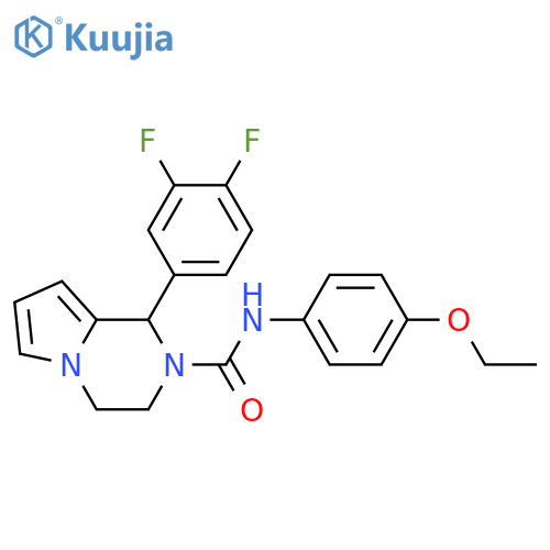 1-(3,4-difluorophenyl)-N-(4-ethoxyphenyl)-1H,2H,3H,4H-pyrrolo1,2-apyrazine-2-carboxamide structure