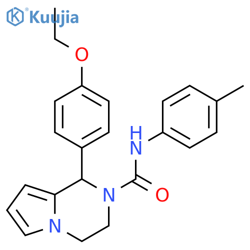 1-(4-ethoxyphenyl)-N-(4-methylphenyl)-1H,2H,3H,4H-pyrrolo1,2-apyrazine-2-carboxamide structure