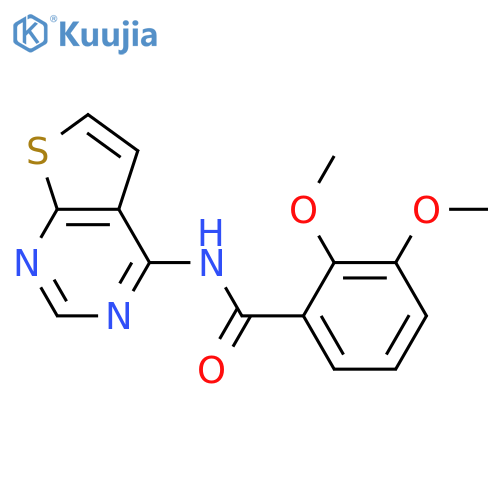 2,3-dimethoxy-N-{thieno2,3-dpyrimidin-4-yl}benzamide structure
