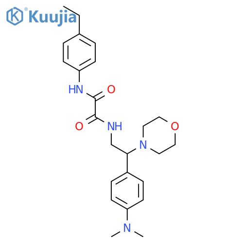N-{2-4-(dimethylamino)phenyl-2-(morpholin-4-yl)ethyl}-N'-(4-ethylphenyl)ethanediamide structure
