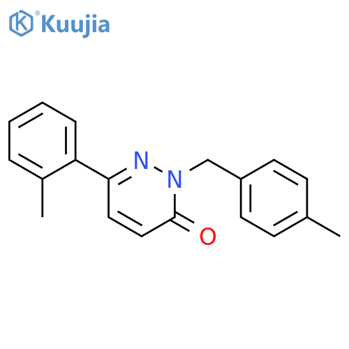 6-(2-methylphenyl)-2-(4-methylphenyl)methyl-2,3-dihydropyridazin-3-one structure