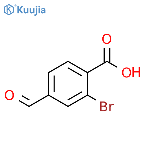 2-Bromo-4-formylbenzoic acid structure