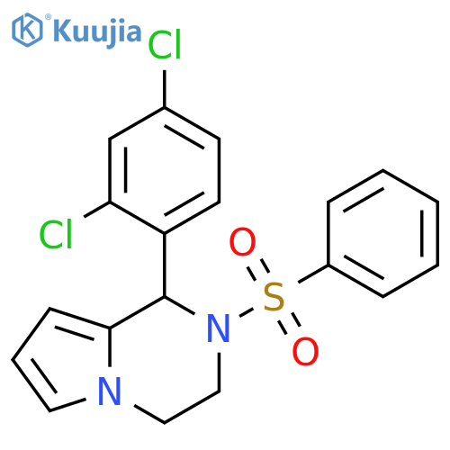 2-(benzenesulfonyl)-1-(2,4-dichlorophenyl)-1H,2H,3H,4H-pyrrolo1,2-apyrazine structure