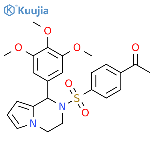 1-(4-{1-(3,4,5-trimethoxyphenyl)-1H,2H,3H,4H-pyrrolo1,2-apyrazin-2-ylsulfonyl}phenyl)ethan-1-one structure