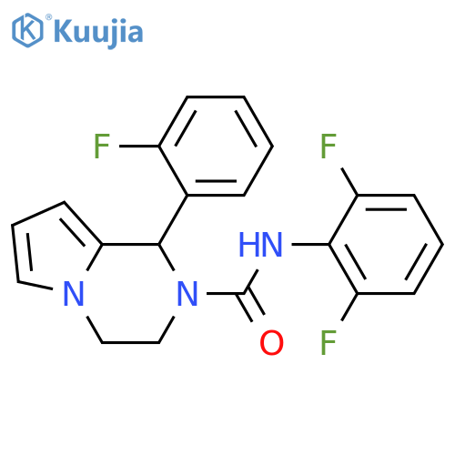 N-(2,6-difluorophenyl)-1-(2-fluorophenyl)-1H,2H,3H,4H-pyrrolo1,2-apyrazine-2-carboxamide structure