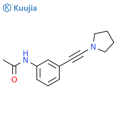 3'-[(Pyrrolidin-1-yl)ethynyl]acetanilide structure