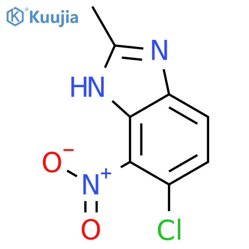 1H-BENZIMIDAZOLE, 5-CHLORO-2-METHYL-4-NITRO- structure