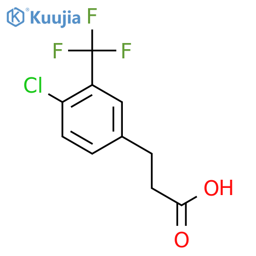 3-4-chloro-3-(trifluoromethyl)phenylpropanoic acid structure