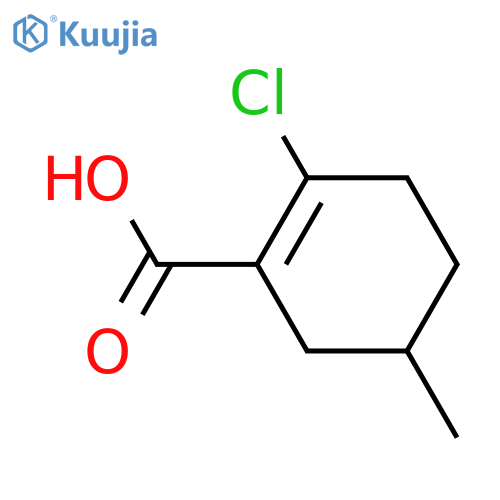 2-chloro-5-methylcyclohex-1-ene-1-carboxylic acid structure