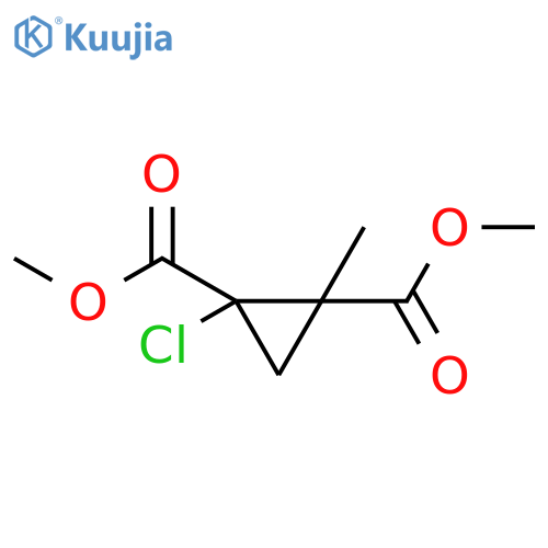 1,2-Cyclopropanedicarboxylic acid, 1-chloro-2-methyl-, dimethyl ester structure