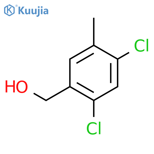 Benzenemethanol, 2,4-dichloro-5-methyl- structure