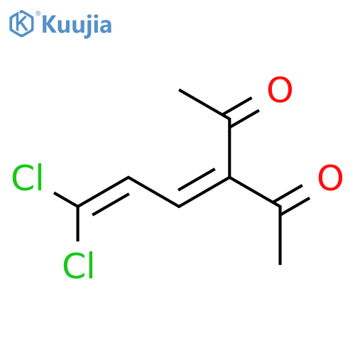 2,4-PENTANEDIONE, 3-(3,3-DICHLORO-2-PROPENYLIDENE)- structure