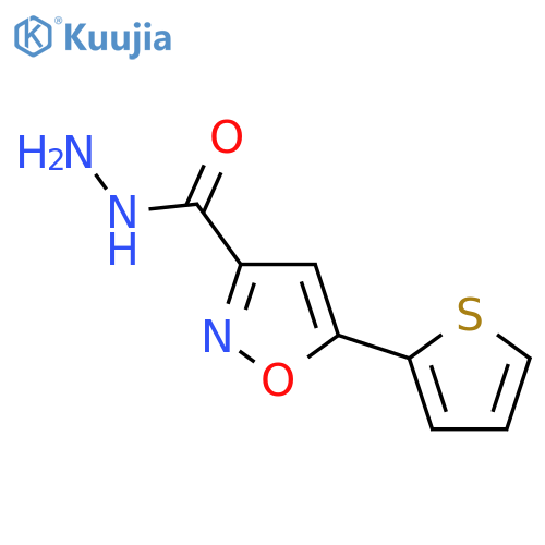 5-(2-Thienyl)-3-isoxazolecarbohydrazide structure