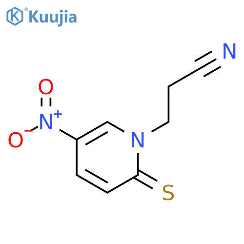 1(2H)-Pyridinepropionitrile, 5-nitro-2-thioxo- (7CI) structure