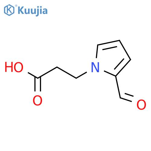 3-(2-formyl-1H-pyrrol-1-yl)propanoic acid structure