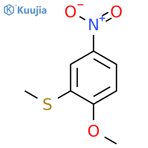 1-methoxy-2-(methylsulfanyl)-4-nitrobenzene structure