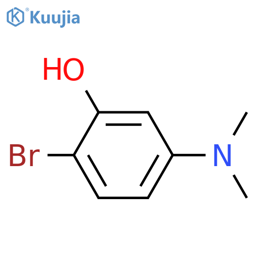 Phenol, 2-bromo-5-(dimethylamino)- structure