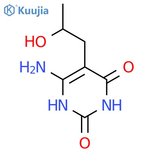 2,4(1H,3H)-Pyrimidinedione,6-amino-5-(2-hydroxypropyl)- structure