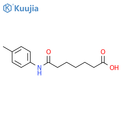 7-[(4-Methylphenyl)amino]-7-oxoheptanoic acid structure