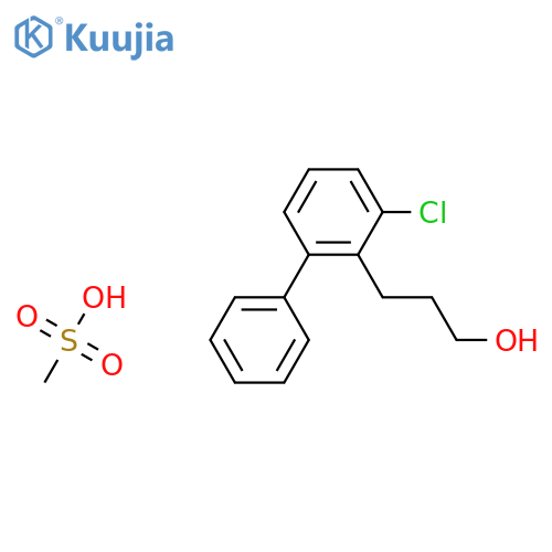 [1,1'-Biphenyl]-2-propanol, 3-chloro-, methanesulfonate structure