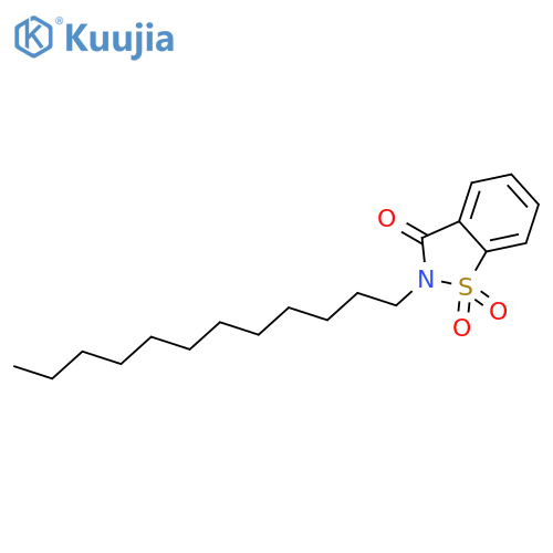 1,2-Benzisothiazol-3(2H)-one,2-dodecyl-, 1,1-dioxide structure