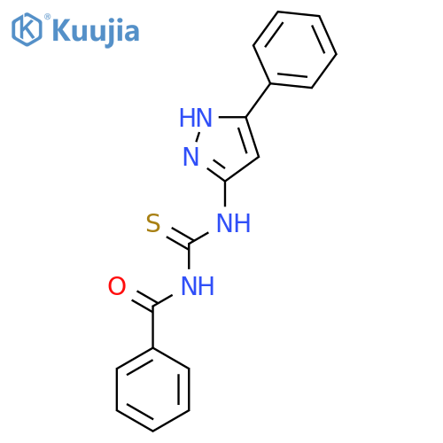 Benzamide, N-[[(5-phenyl-1H-pyrazol-3-yl)amino]thioxomethyl]- structure