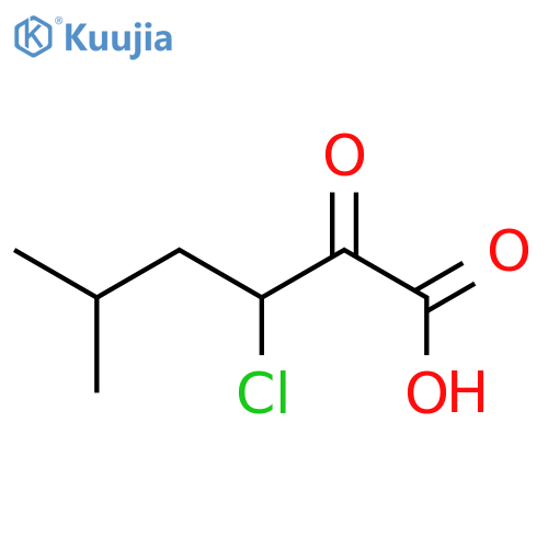 Hexanoic acid, 3-chloro-5-methyl-2-oxo- structure