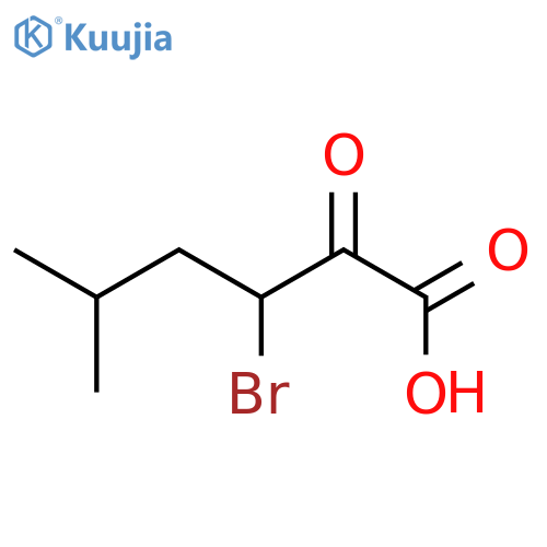 Hexanoic acid, 3-bromo-5-methyl-2-oxo- structure