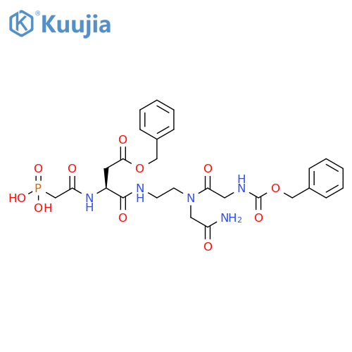 Glycinamide, N-[(phenylmethoxy)carbonyl]glycyl-N-[2-[[1,4-dioxo-4-(phenylmethoxy)-2-[(phosphonoacetyl)amino]butyl]amino]ethyl]-, (S)- (9CI) structure