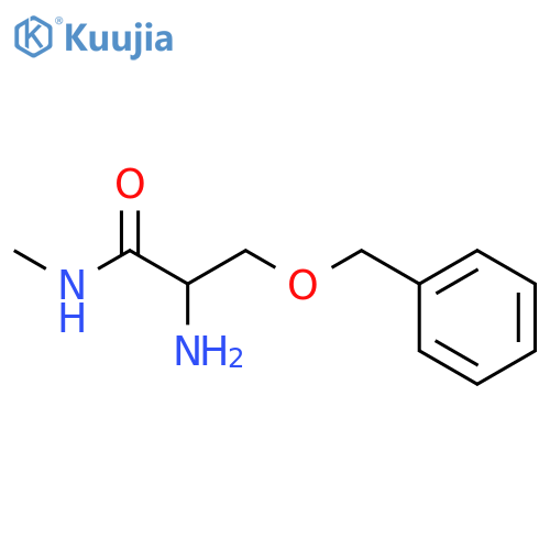 Propanamide, 2-amino-N-methyl-3-(phenylmethoxy)-, (S)- structure