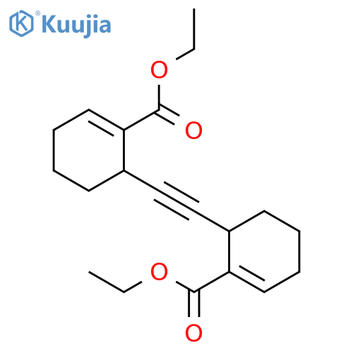 1-CYCLOHEXENE-1-CARBOXYLIC ACID, 6,6'-(1,2-ETHYNEDIYL)BIS-, DIETHYL ESTER structure