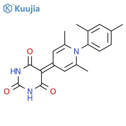 5-1-(2,4-dimethylphenyl)-2,6-dimethyl-1,4-dihydropyridin-4-ylidene-1,3-diazinane-2,4,6-trione structure