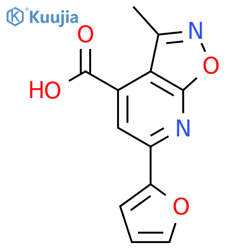 6-(2-Furyl)-3-methylisoxazolo5,4-bpyridine-4-carboxylic Acid structure
