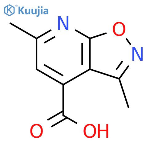 3,6-dimethyl-1,2oxazolo5,4-bpyridine-4-carboxylic acid structure