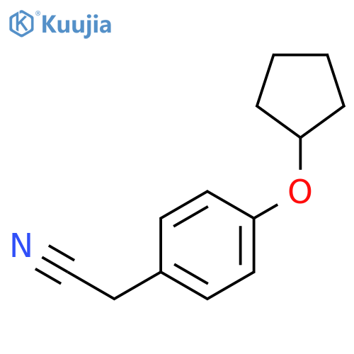 2-[4-(Cyclopentyloxy)phenyl]acetonitrile structure