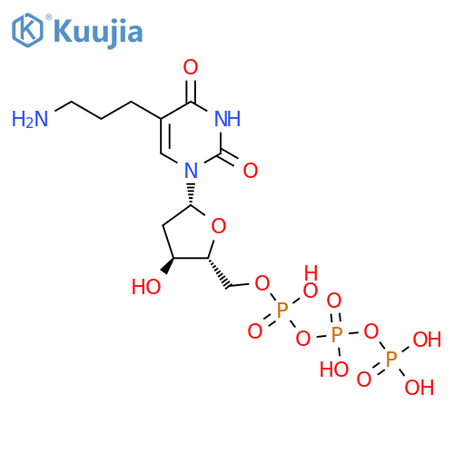 [[(2R,3S,5R)-5-[5-(3-Aminopropyl)-2,4-dioxopyrimidin-1-yl]-3-hydroxyoxolan-2-yl]methoxy-hydroxyphosphoryl] phosphono hydrogen phosphate structure