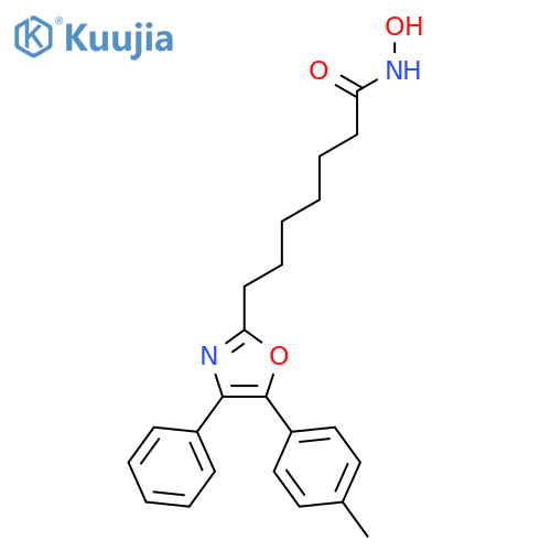2-Oxazoleheptanamide, N-hydroxy-5-(4-methylphenyl)-4-phenyl- structure