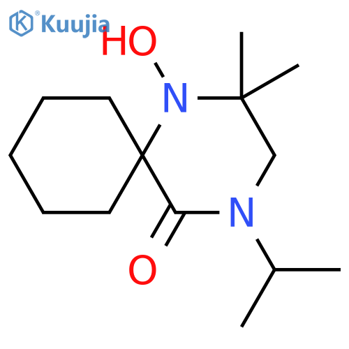 1,4-Diazaspiro[5.5]undecan-5-one, 1-hydroxy-2,2-dimethyl-4-(1-methylethyl)- structure
