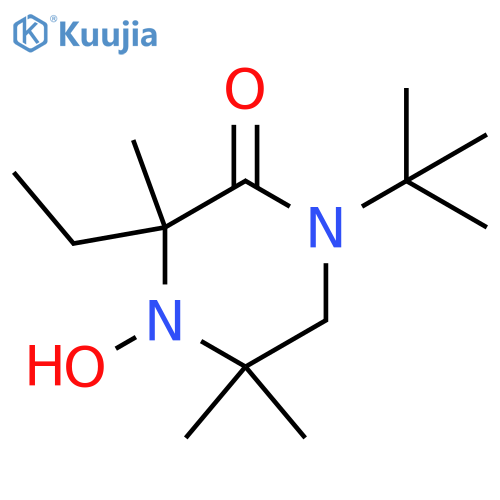 Piperazinone, 1-(1,1-dimethylethyl)-3-ethyl-4-hydroxy-3,5,5-trimethyl- structure