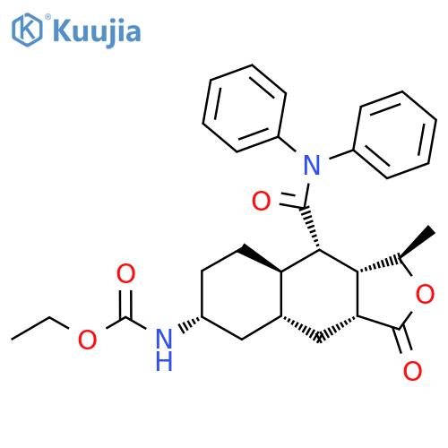 (1R,3aR,4aR,6R,8aR,9S,9aS)-9-(Diphenylamino)carbonyldodecahydro-1-methyl-3-oxonaphtho2,3-cfuran-6-yl-carbamic Acid Ethyl Ester structure