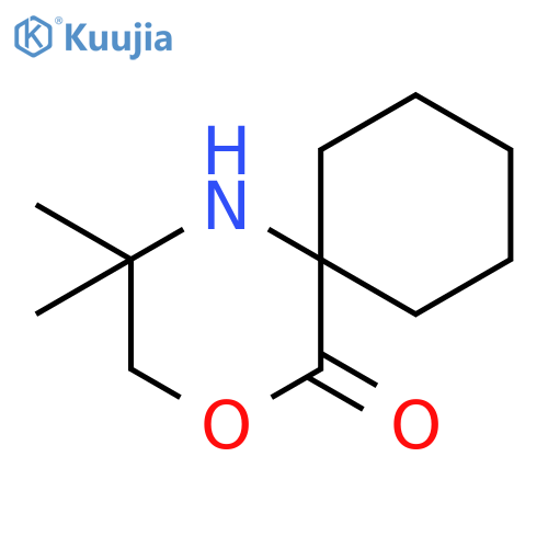 4-Oxa-1-azaspiro[5.5]undecan-5-one, 2,2-dimethyl- structure