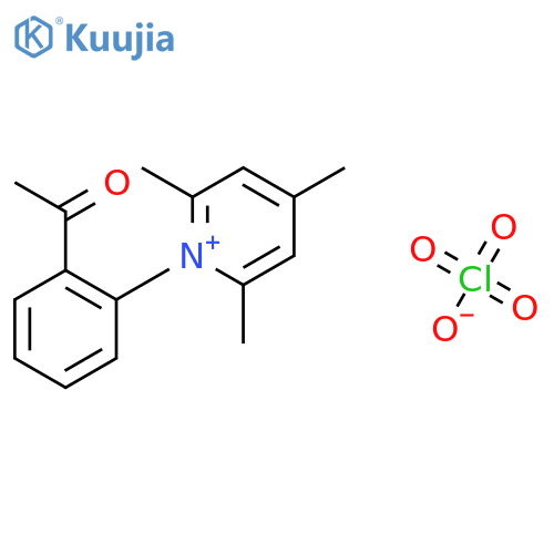 Pyridinium, 1-(2-acetylphenyl)-2,4,6-trimethyl-, perchlorate structure